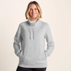 Abigail Womens Supersoft Funnel Neck Sweat - Oatmeal Marl