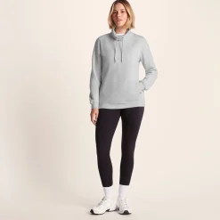 Abigail Womens Supersoft Funnel Neck Sweat - Oatmeal Marl