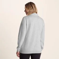 Abigail Womens Supersoft Funnel Neck Sweat - Oatmeal Marl