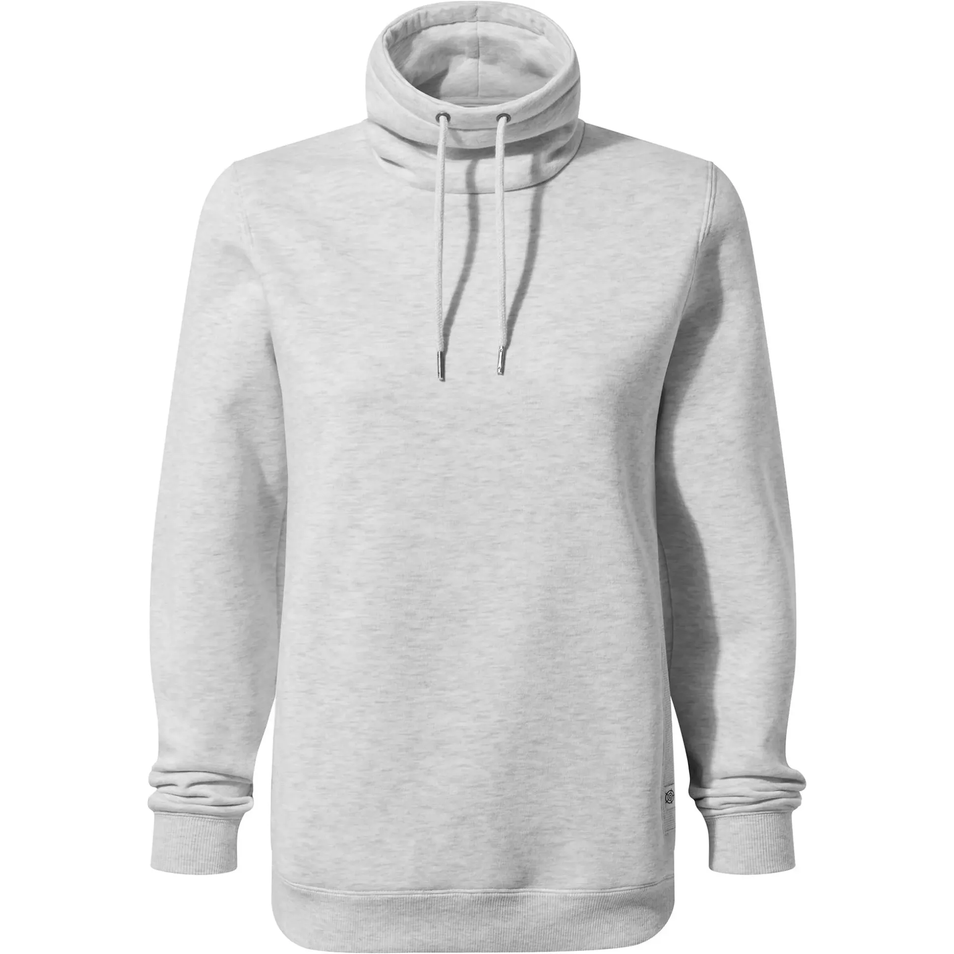 Abigail Womens Supersoft Funnel Neck Sweat - Oatmeal Marl