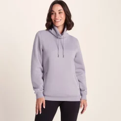 Abigail Womens Supersoft Funnel Neck Sweat - Lavender Grey
