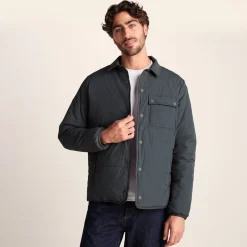 Adamson Mens Shower Resistant Insulated Shacket - Deep Slate