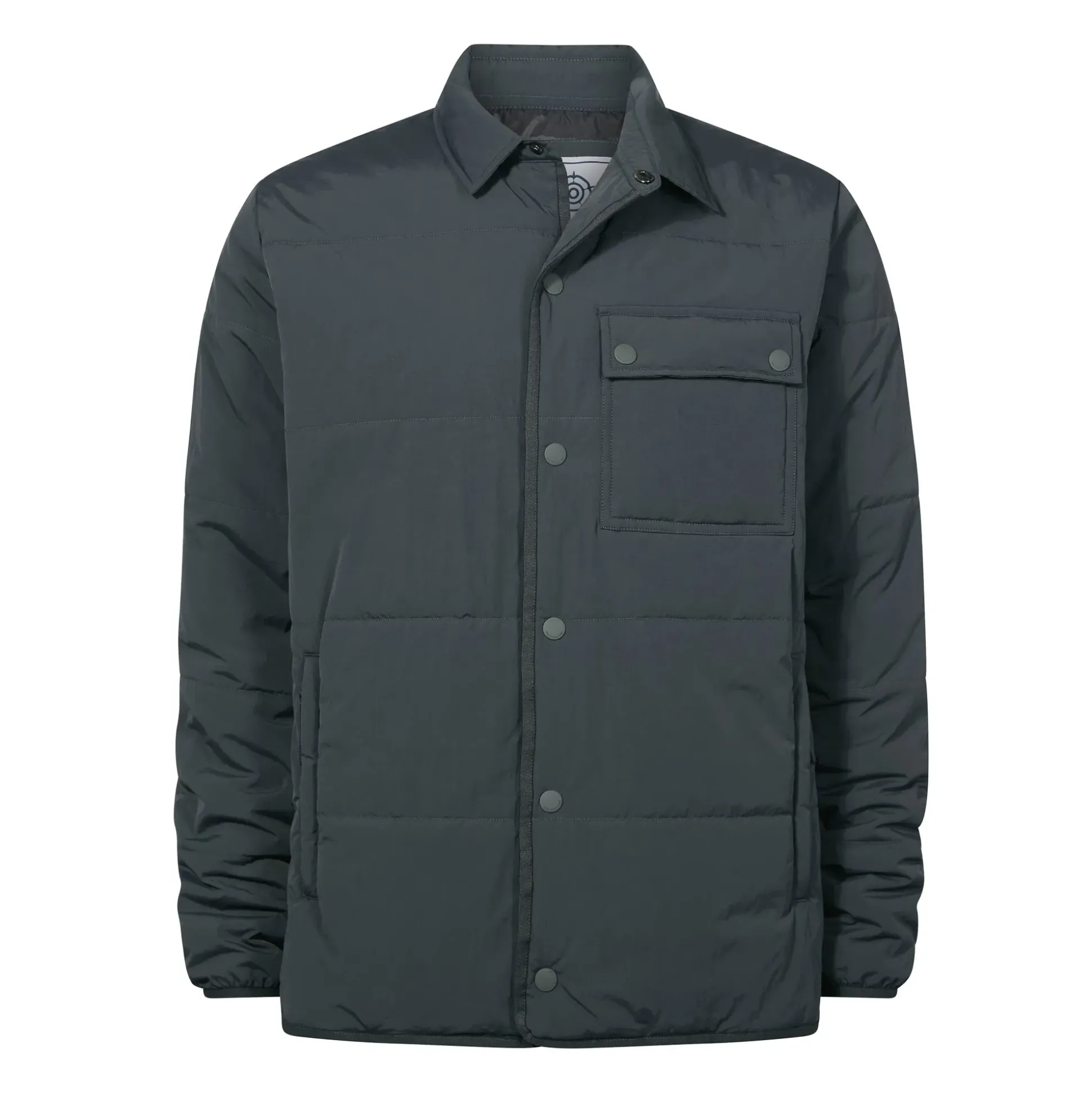 Adamson Mens Shower Resistant Insulated Shacket - Deep Slate