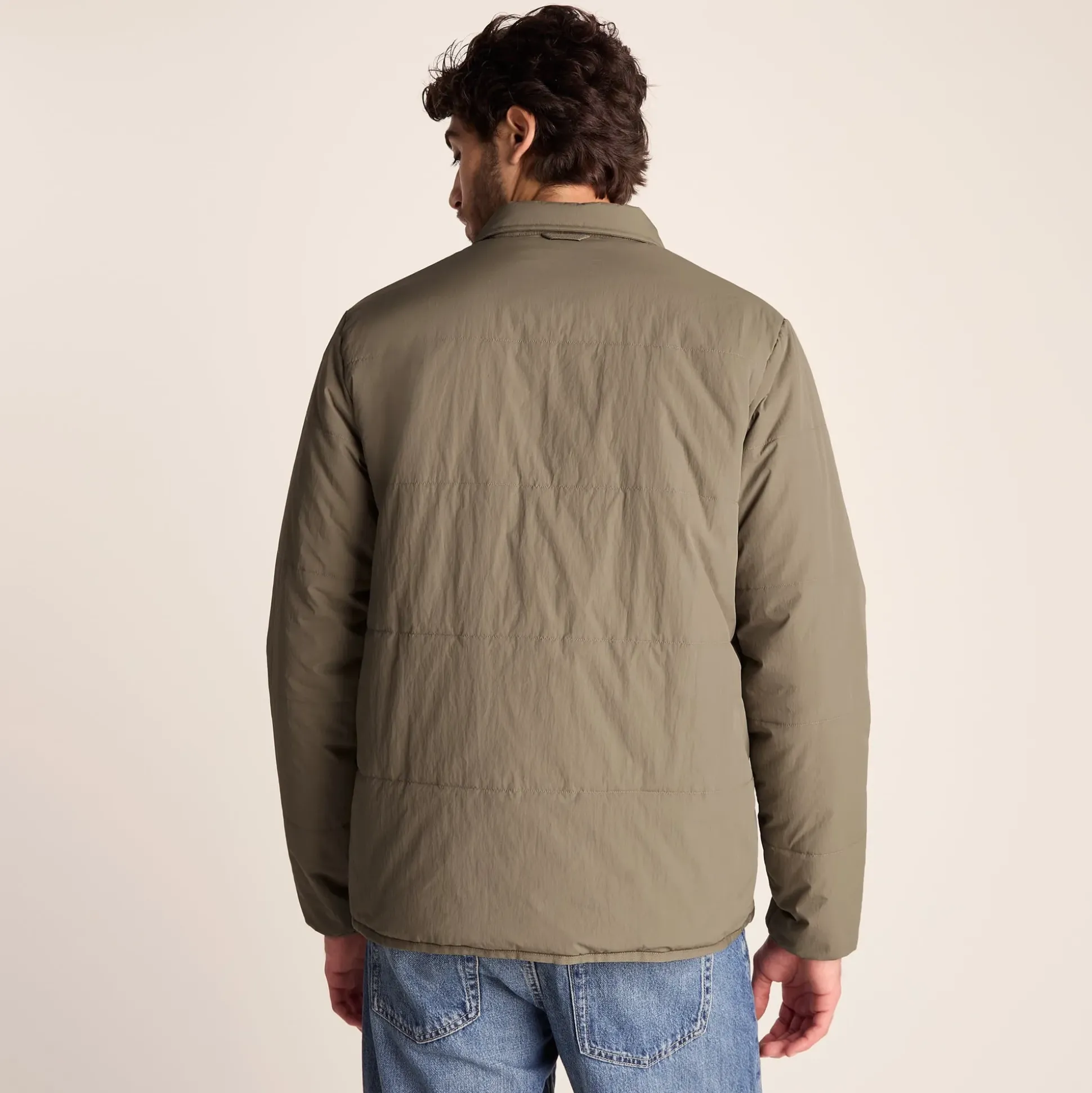 Adamson Mens Shower Resistant Insulated Shacket - Mushroom