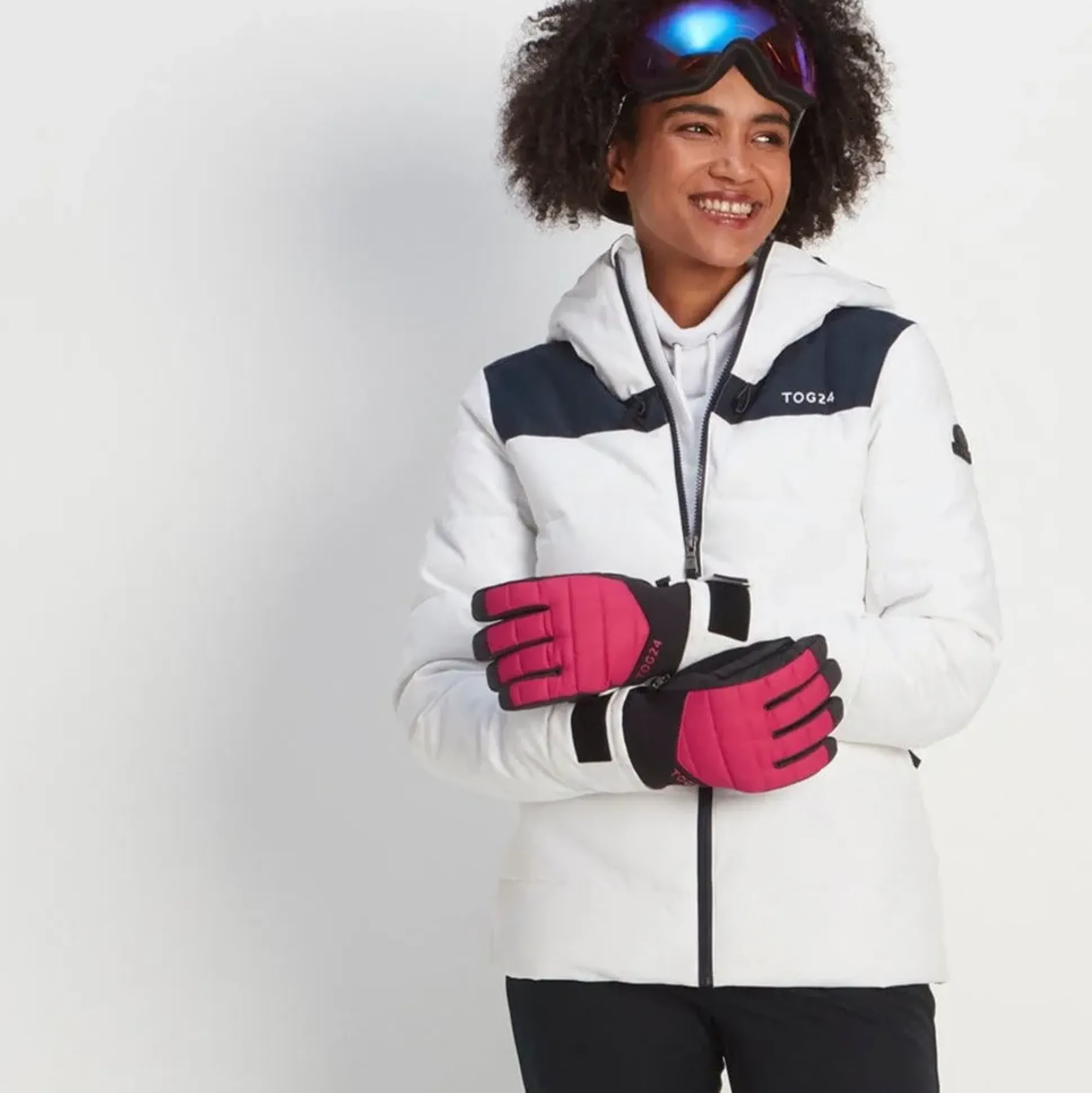 Adventure Waterproof Insulated Ski Gloves - Dark Pink