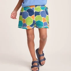 Afrino Kids Shaun the Sheep Sweatshort - Lime Cloud Print