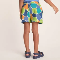Afrino Kids Shaun the Sheep Sweatshort - Lime Cloud Print