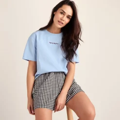 Agnes Womens Relaxed Fit Supersoft Premium T-Shirt - Ash Blue