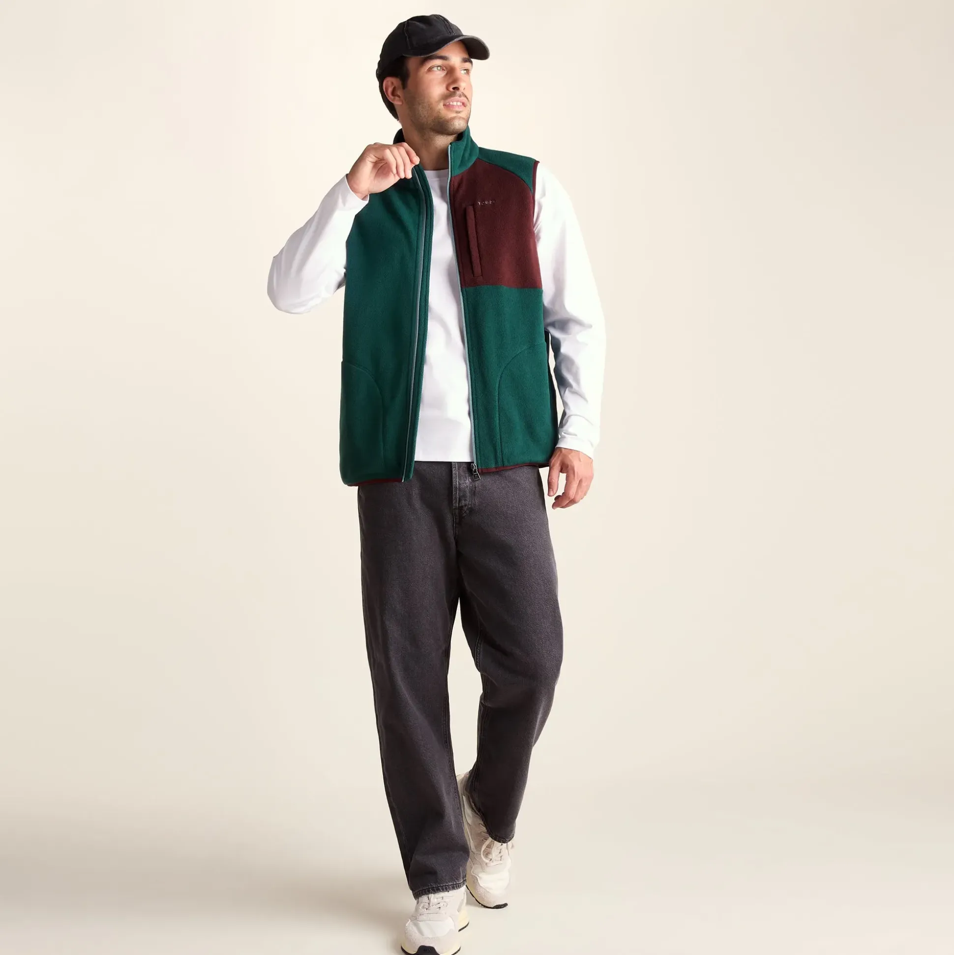 Ainsworth Mens Microfleece Gilet - Midnight Green