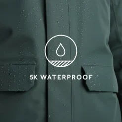 Aksel Mens Waterproof Insulated Parka - Racing Green