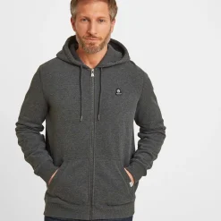 Alden Mens Supersoft Hoody - Dark Grey Marl