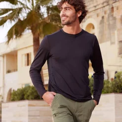 Aller Mens Long Sleeve Performance T-Shirt - Black