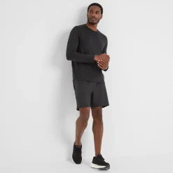 Aller Mens Long Sleeve Performance T-Shirt - Black