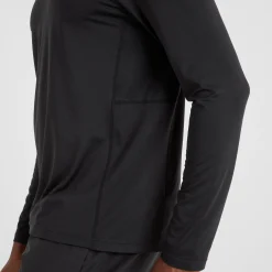 Aller Mens Long Sleeve Performance T-Shirt - Black