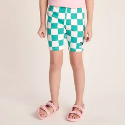 Altay Kids Shaun the Sheep Cycling Short - Spearmint/Woolly Checkerboard
