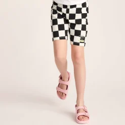 Altay Kids Shaun the Sheep Cycling Short - Black Woolly Checkerboard