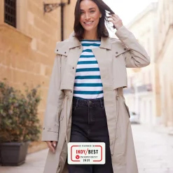Alva Womens Waterproof Trench Coat - Taupe