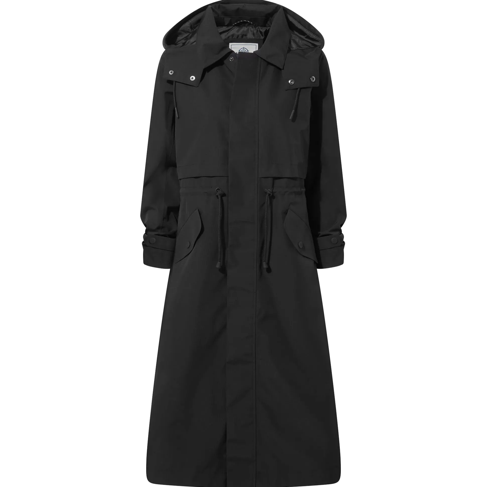 Alva Womens Waterproof Trench Coat - Black