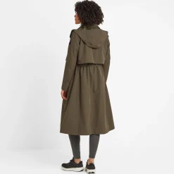 Alva Womens Waterproof Trench Coat - Khaki