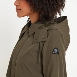 Alva Womens Waterproof Trench Coat - Khaki