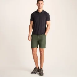 Amble Mens Lightweight Ripstop Performance Shorts - Khaki