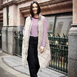 Anda Womens Shower Resistant Insulated Gilet - Dark Taupe