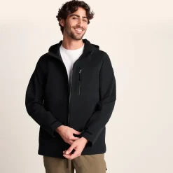 Andro Mens Hooded Waterproof Softshell Jacket - Black