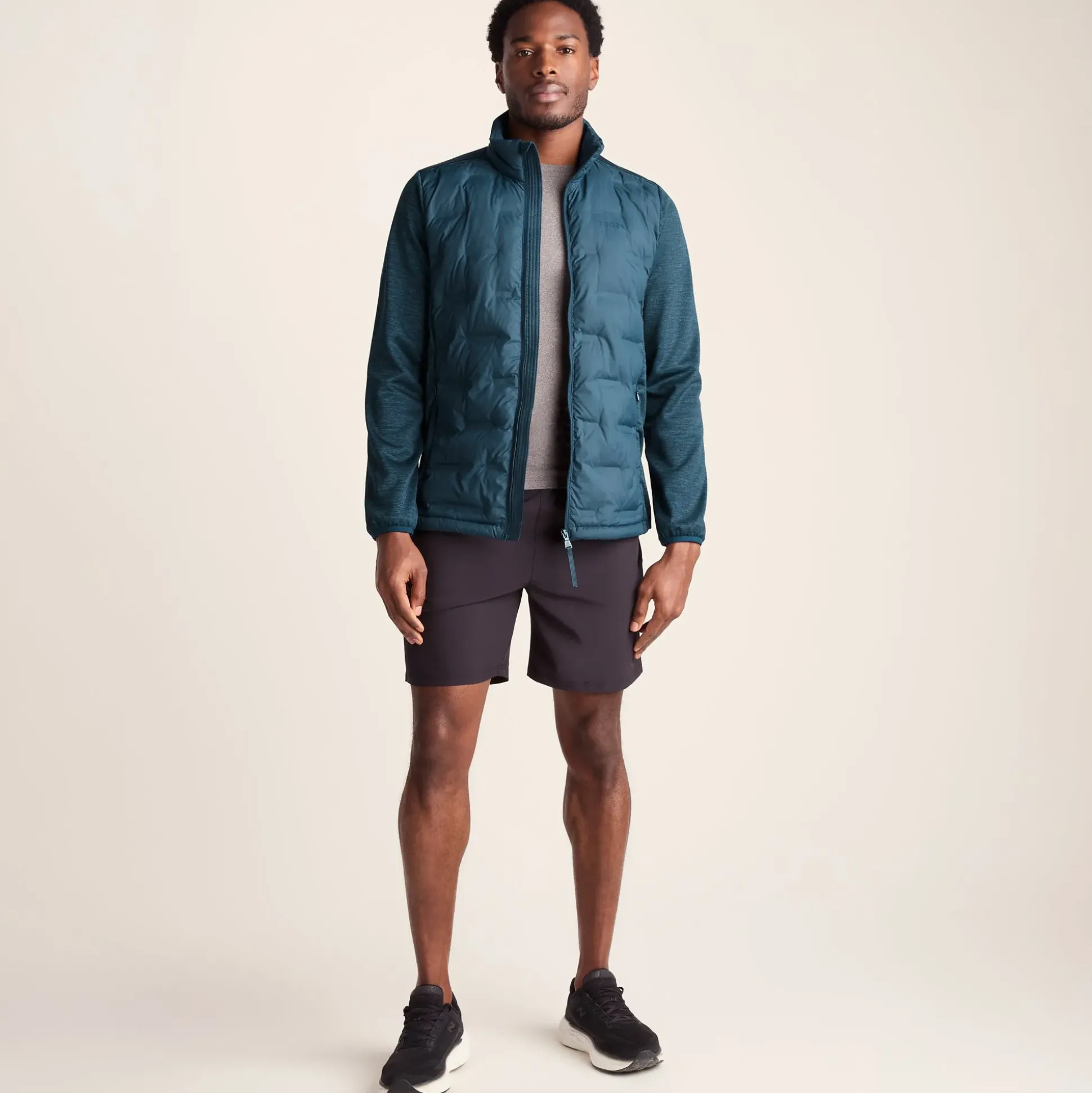 Anick Mens Lightweight Insulated Hybrid Jacket - Inky Blue