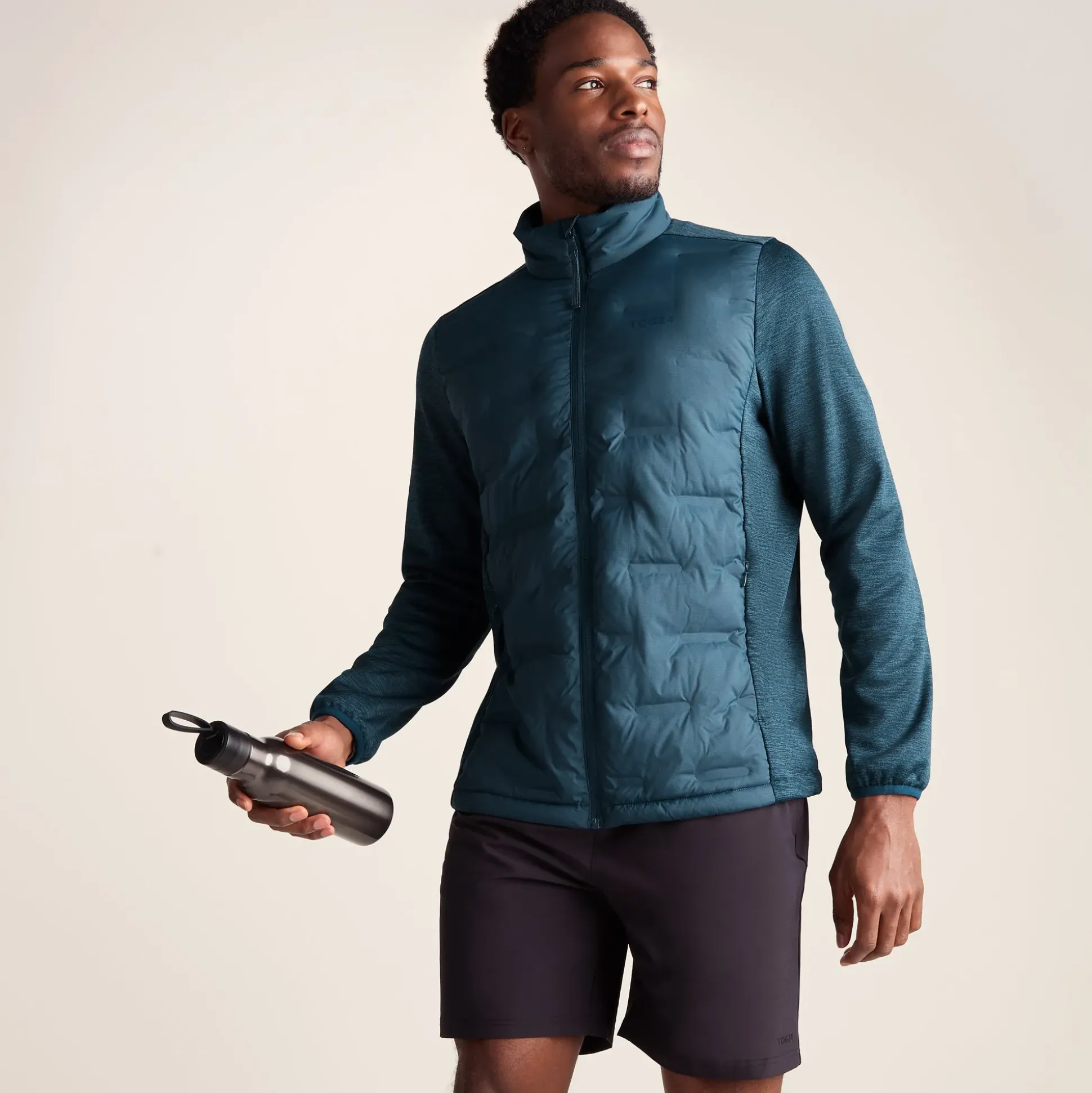 Anick Mens Lightweight Insulated Hybrid Jacket - Inky Blue