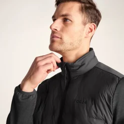 Anick Mens Lightweight Insulated Hybrid Jacket - Deep Slate