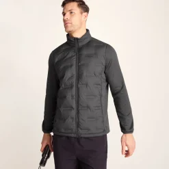 Anick Mens Lightweight Insulated Hybrid Jacket - Deep Slate