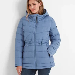 Anthorn Womens Padded Parka - Misty Blue