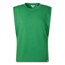 April Womens 100% Cotton Supersoft Boxy Fit Vest - Sage