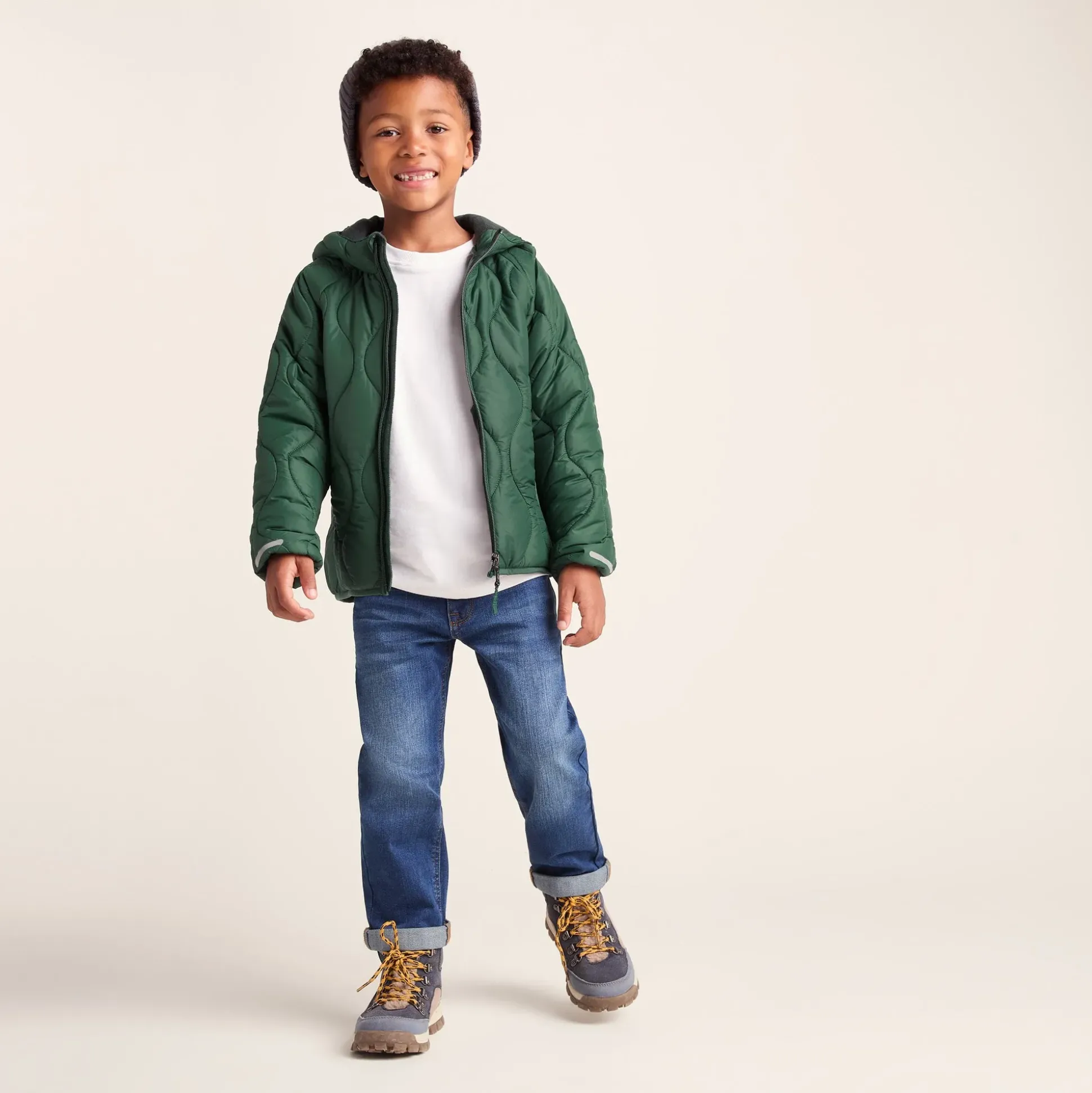 Arbor Kids Shower Resistant Padded Jacket - Dark Fern