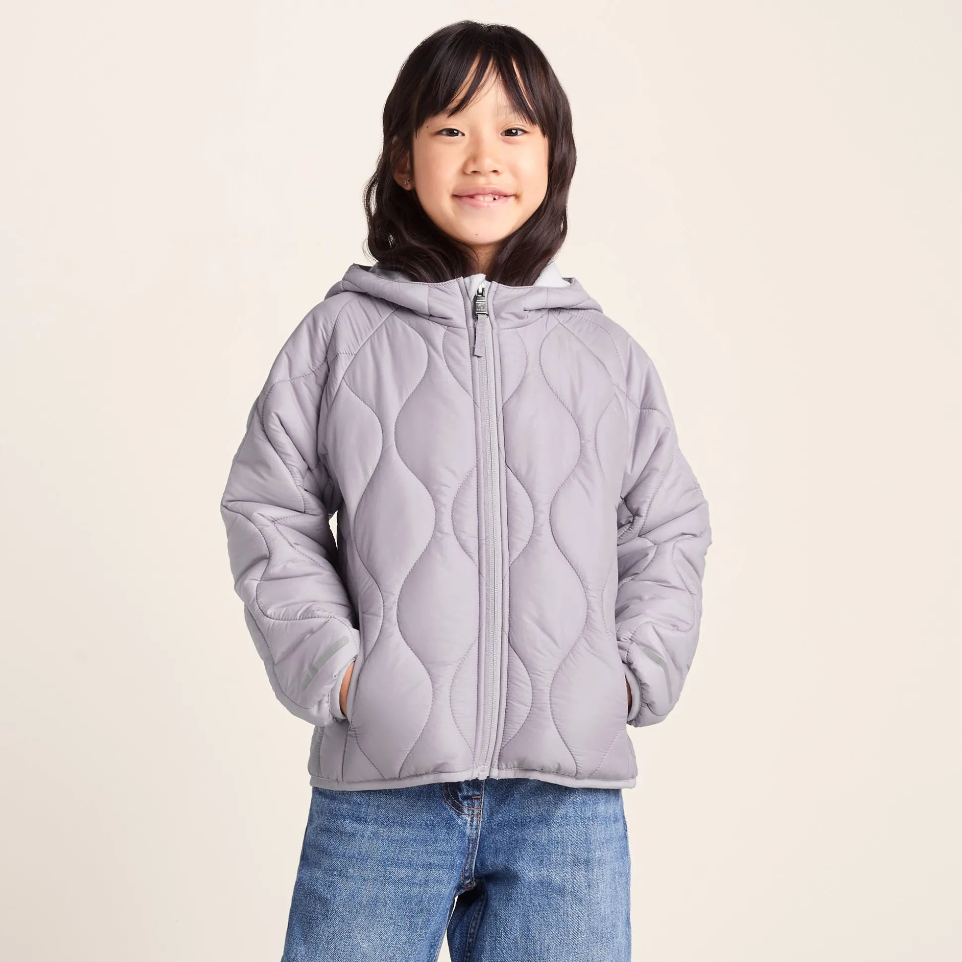 Arbor Kids Shower Resistant Padded Jacket - Lavender Grey