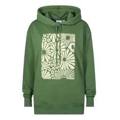 Aria Womens Supersoft Relaxed Fit Hoody - Dark Matcha