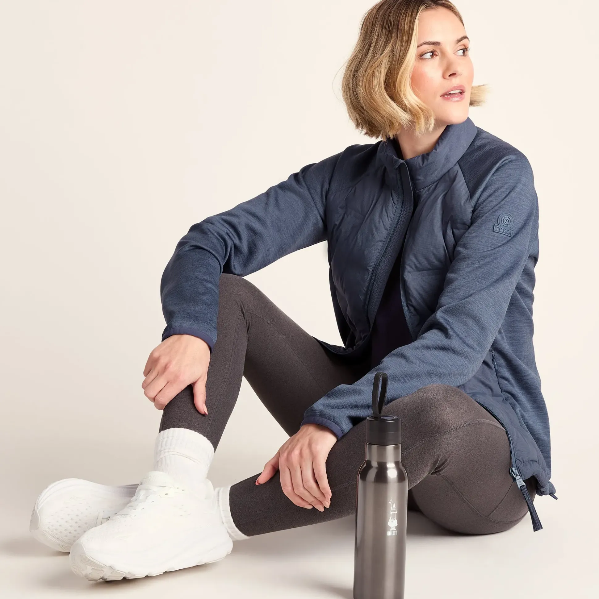 Arna Womens Lightweight Insulated Hybrid Jacket - Smokey Blue