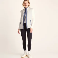 Arrad Womens Relaxed Fit Microfleece Gilet - Vanilla
