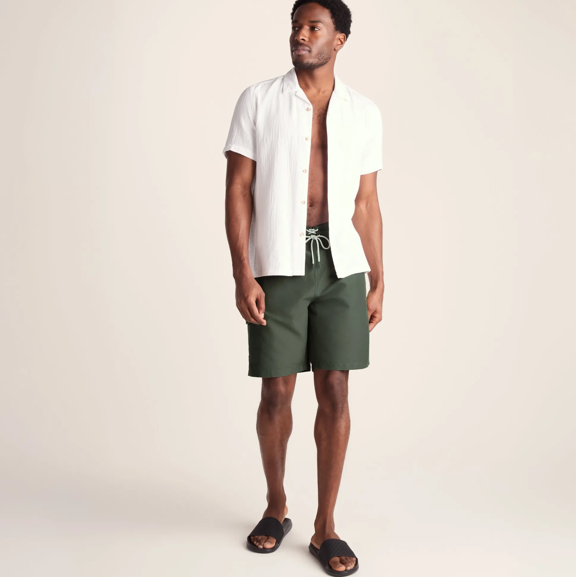 Aslan Mens Swimshorts - Forage Green