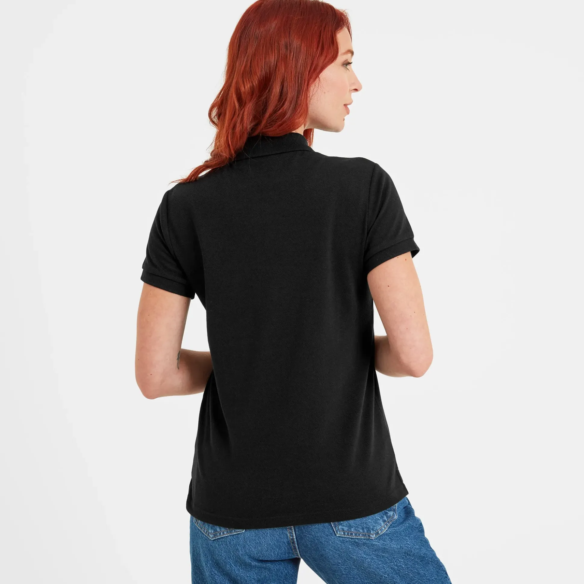 Aspley Womens Tech Polo - Black