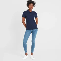 Aspley Womens Tech Polo - Navy