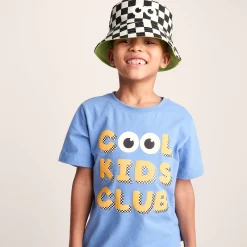 Balkhi Kids Shaun the Sheep Bucket Hat - Black White Checkerboard