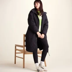 Banton Womens Oversized Shower Resistant Insulated Jacket - Black