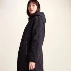 Banton Womens Oversized Shower Resistant Insulated Jacket - Black