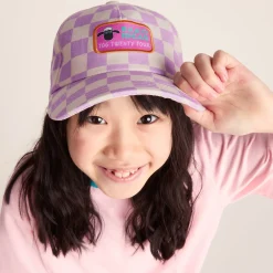 Bardoka Kids Shaun the Sheep Baseball Cap - Lilac Haze/White Checkerboard