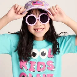 Bardoka Kids Shaun the Sheep Baseball Cap - Lilac Haze/White Checkerboard