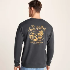 Barnaby Mens Relaxed Fit Supersoft Sweat - Deep Slate