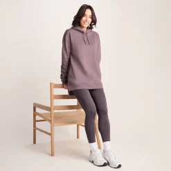 Betty Womens Longline Supersoft Hoody - Mauve