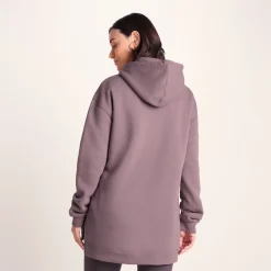 Betty Womens Longline Supersoft Hoody - Mauve