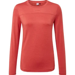 Blakely Womens Long Sleeve Performance Top - Cranberry Marl